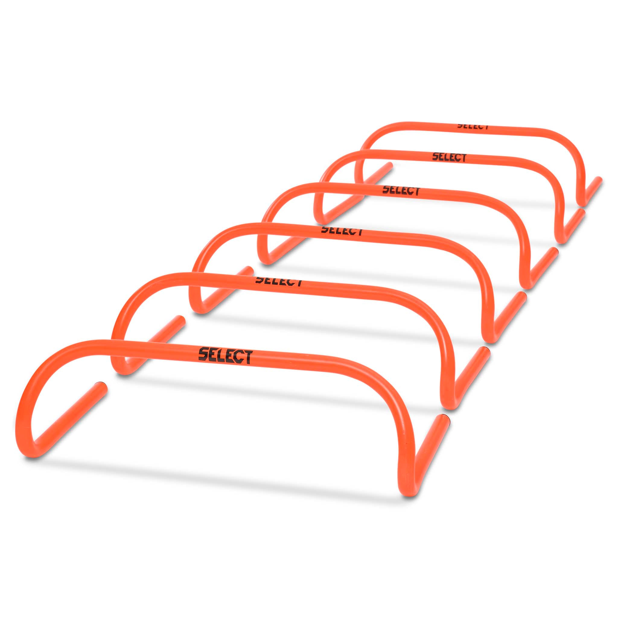 Forsidebillede af orange Training hurdle fodbold-træningsudstyr, 6-pak med sort SELECT-logo.