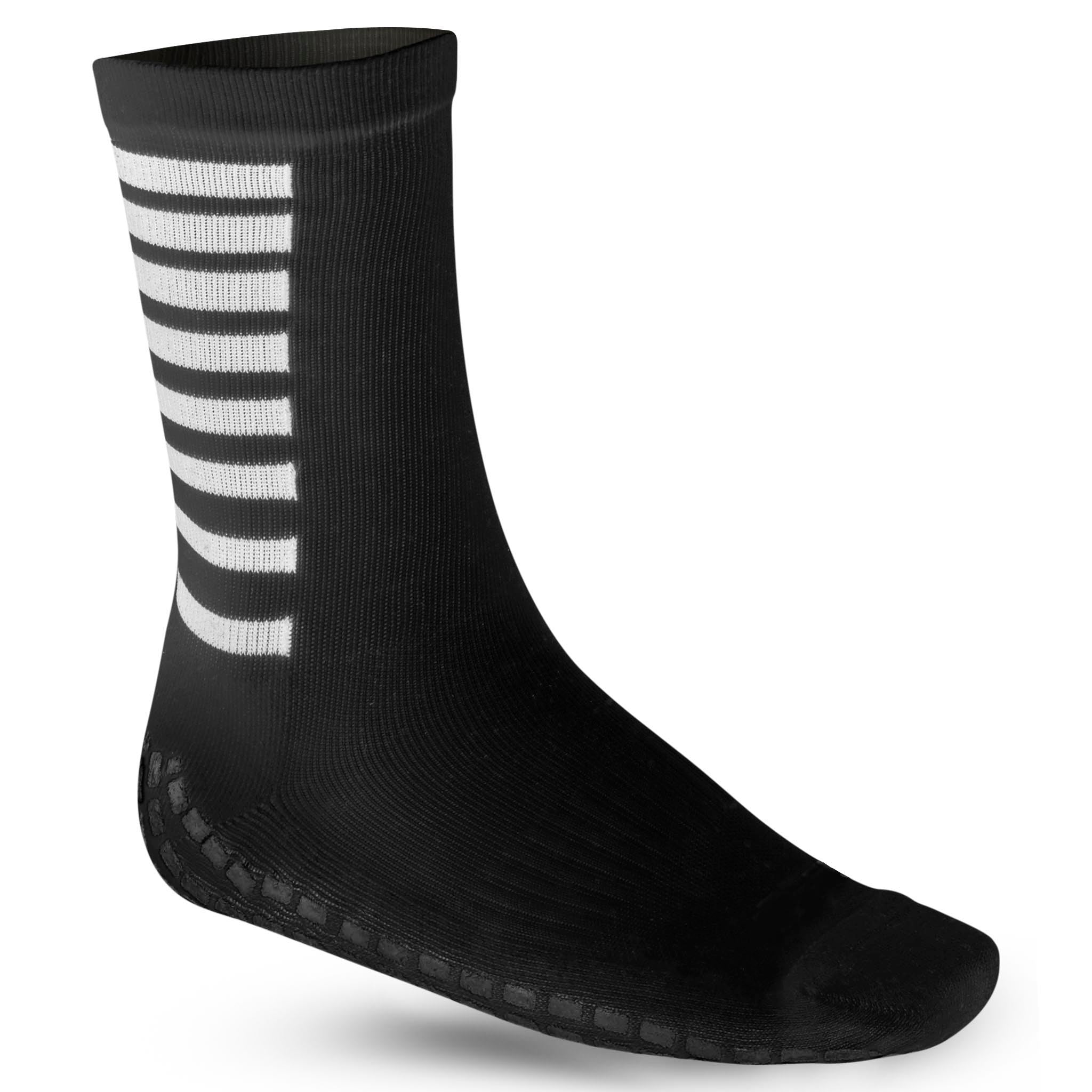 Skridsikker strømpe - Sports socks grip #farve_sort