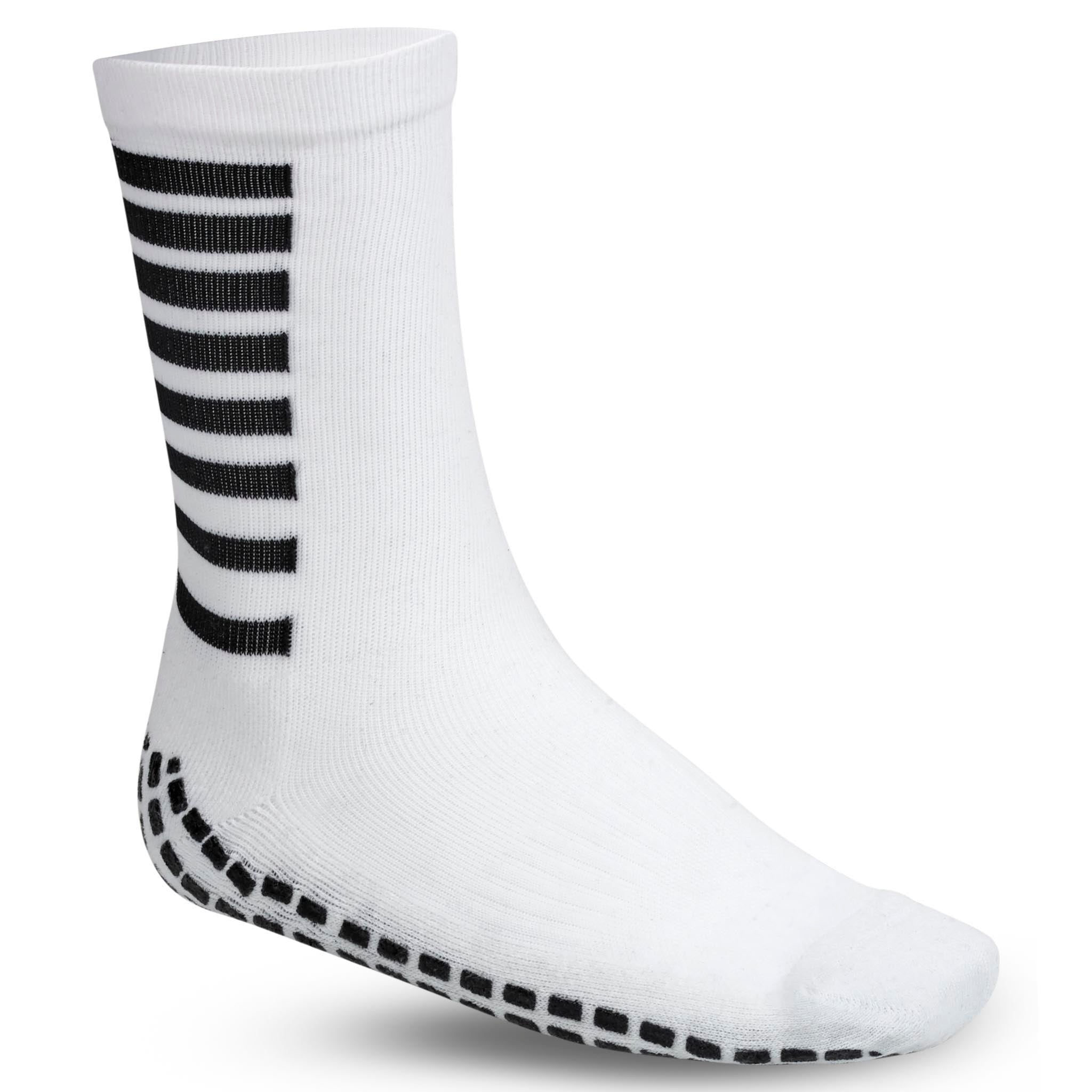 Skridsikker strømpe - Sports socks grip #farve_hvid