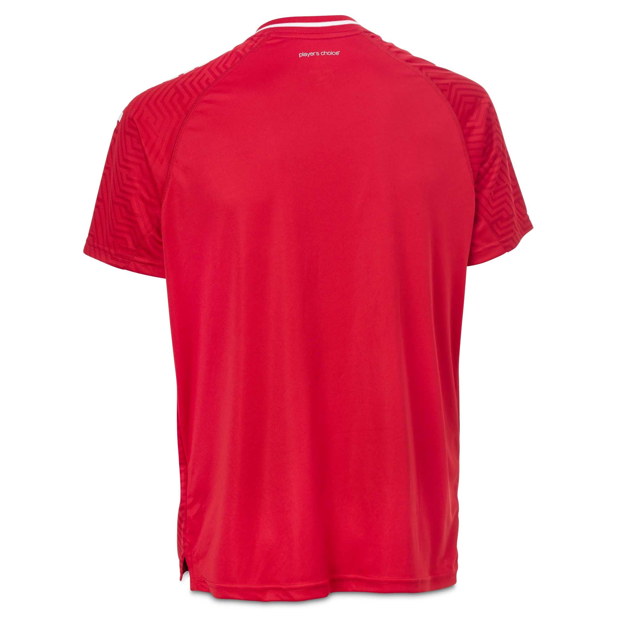Monaco Kortærmet Spillertrøje #farve_rød/hvid
