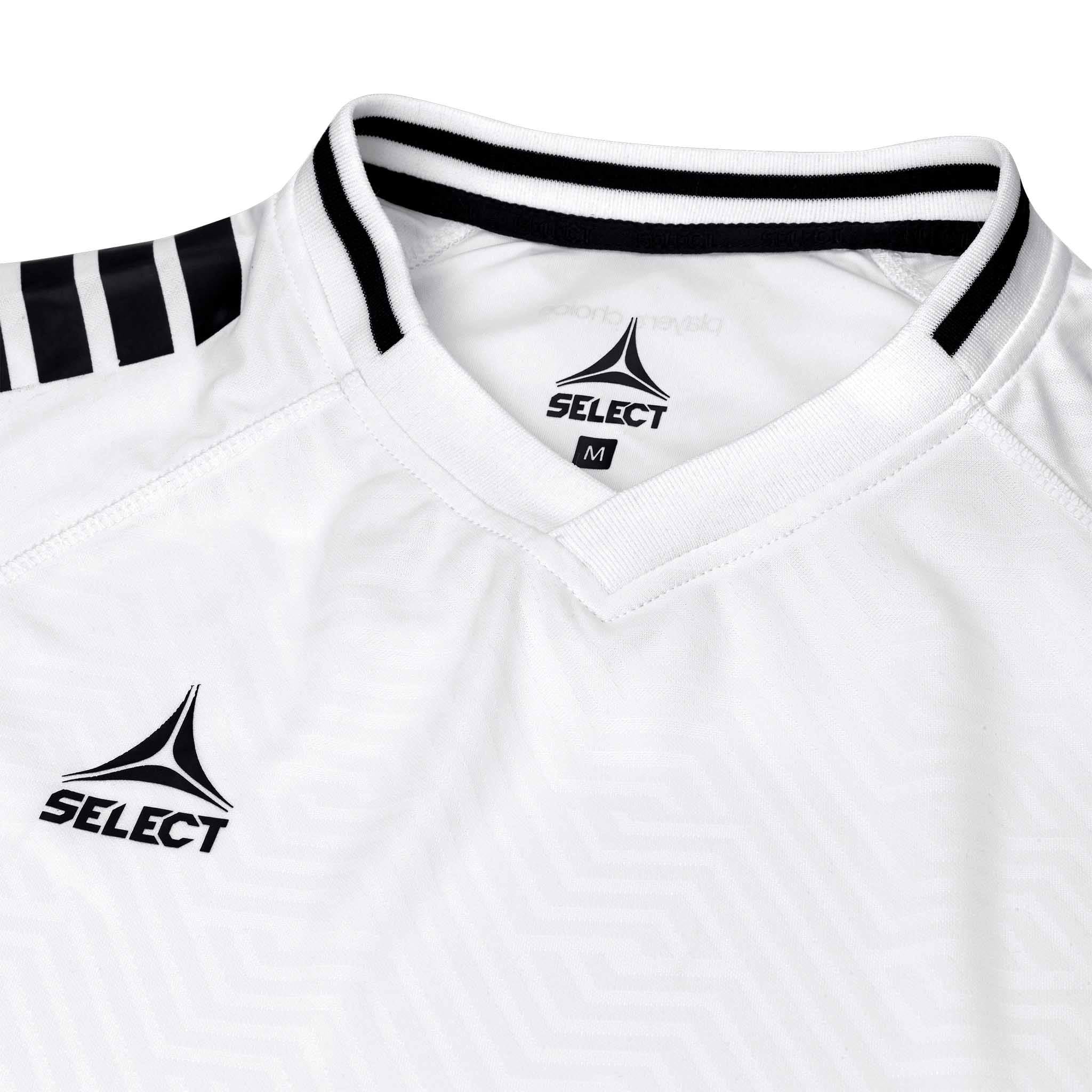 Monaco Kortærmet Spillertrøje #farve_hvid/sort
