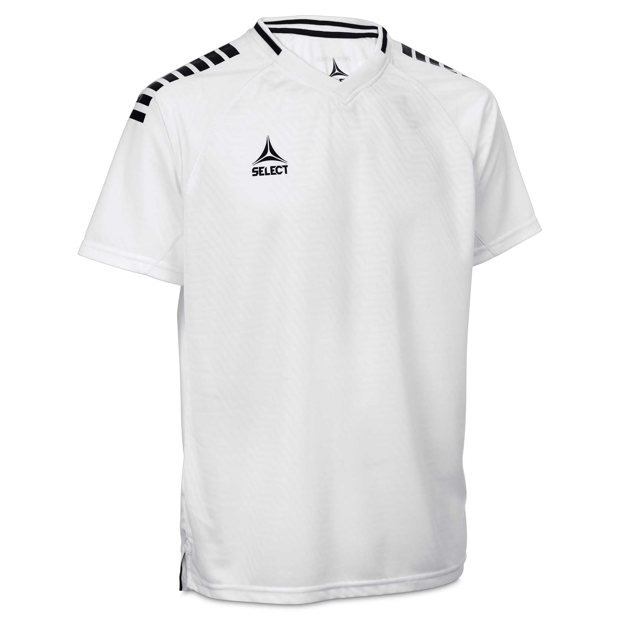 Monaco Kortærmet Spillertrøje #farve_hvid/sort