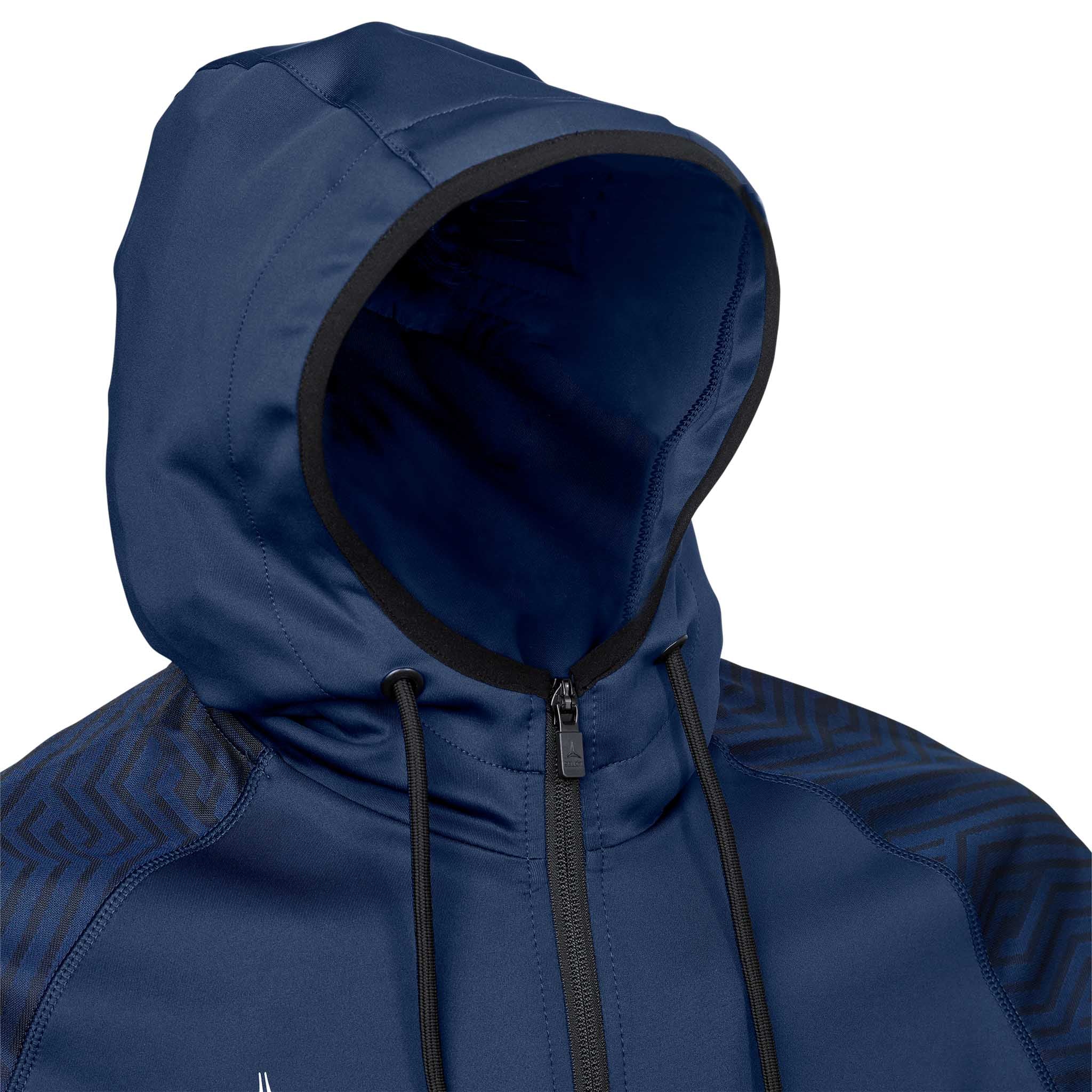 Monaco Zip hoodie #farve_marineblå/hvid