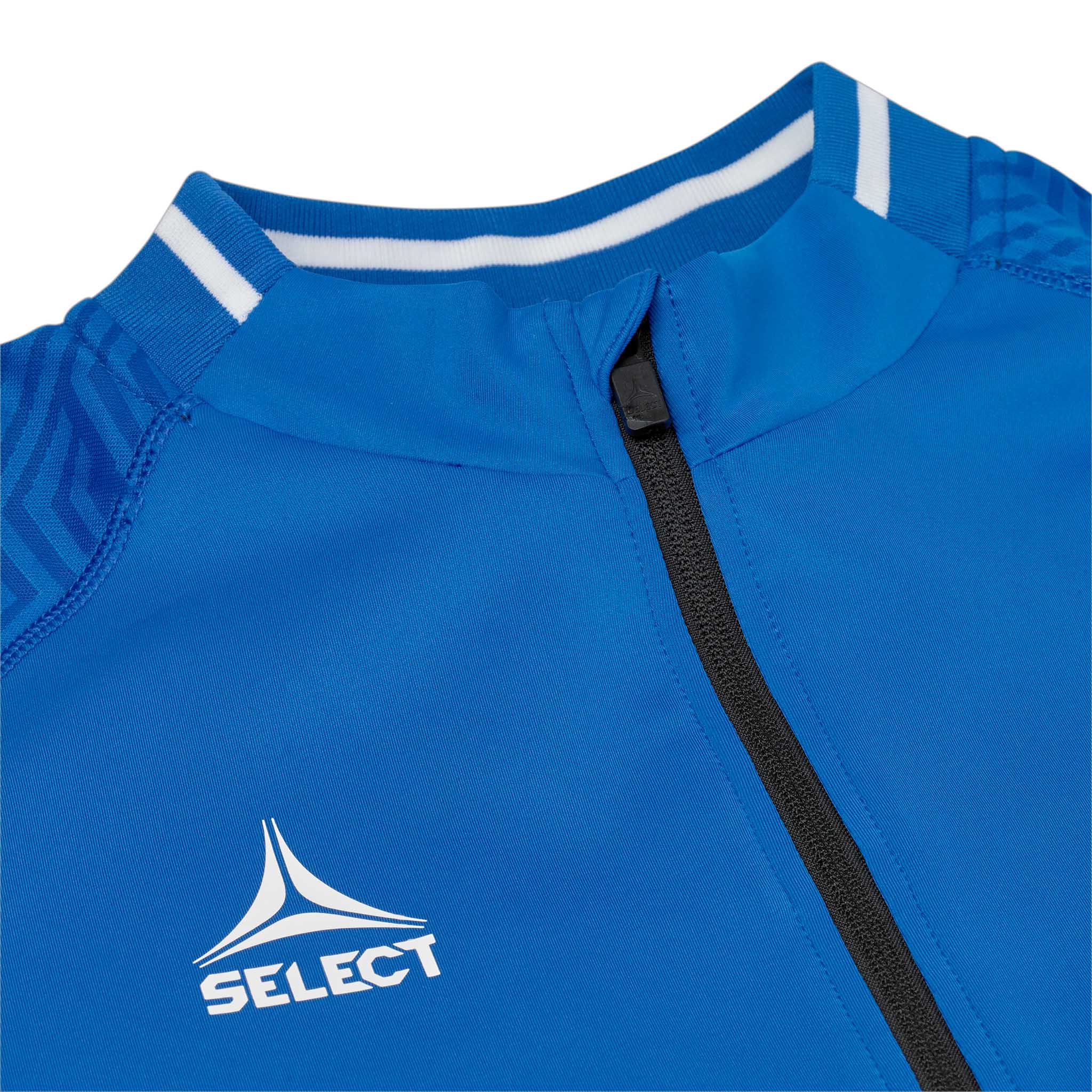 Monaco Træningssweatshirt med 1/2 lynlås - Børn #farve_blå/hvid