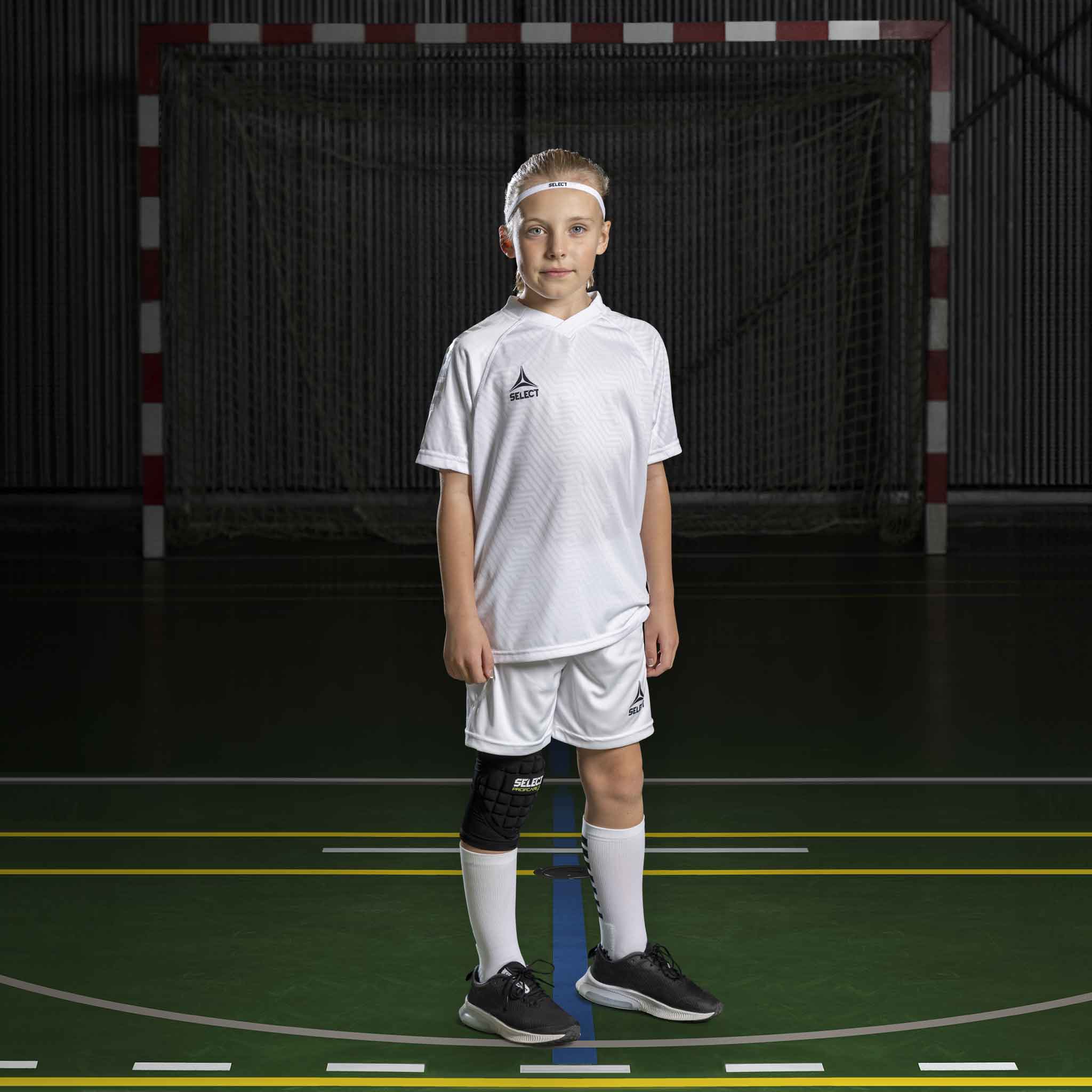 Monaco Kortærmet Spillertrøje - Børn #farve_white/white