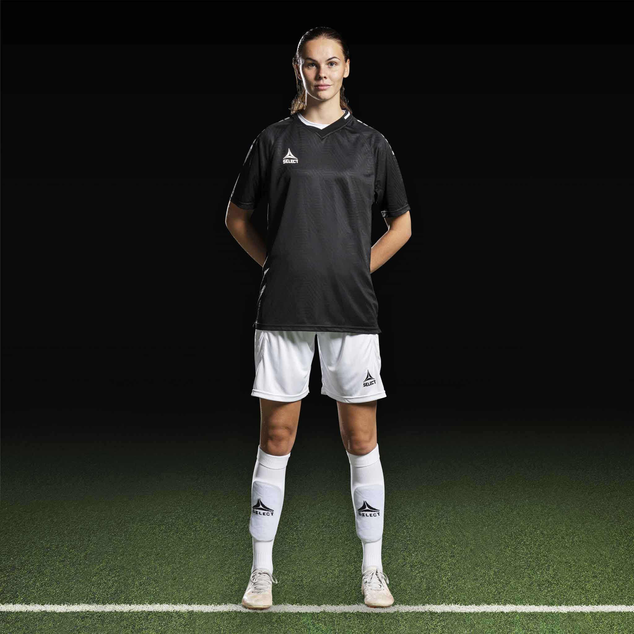 Monaco Kortærmet Spillertrøje #farve_sort/hvid