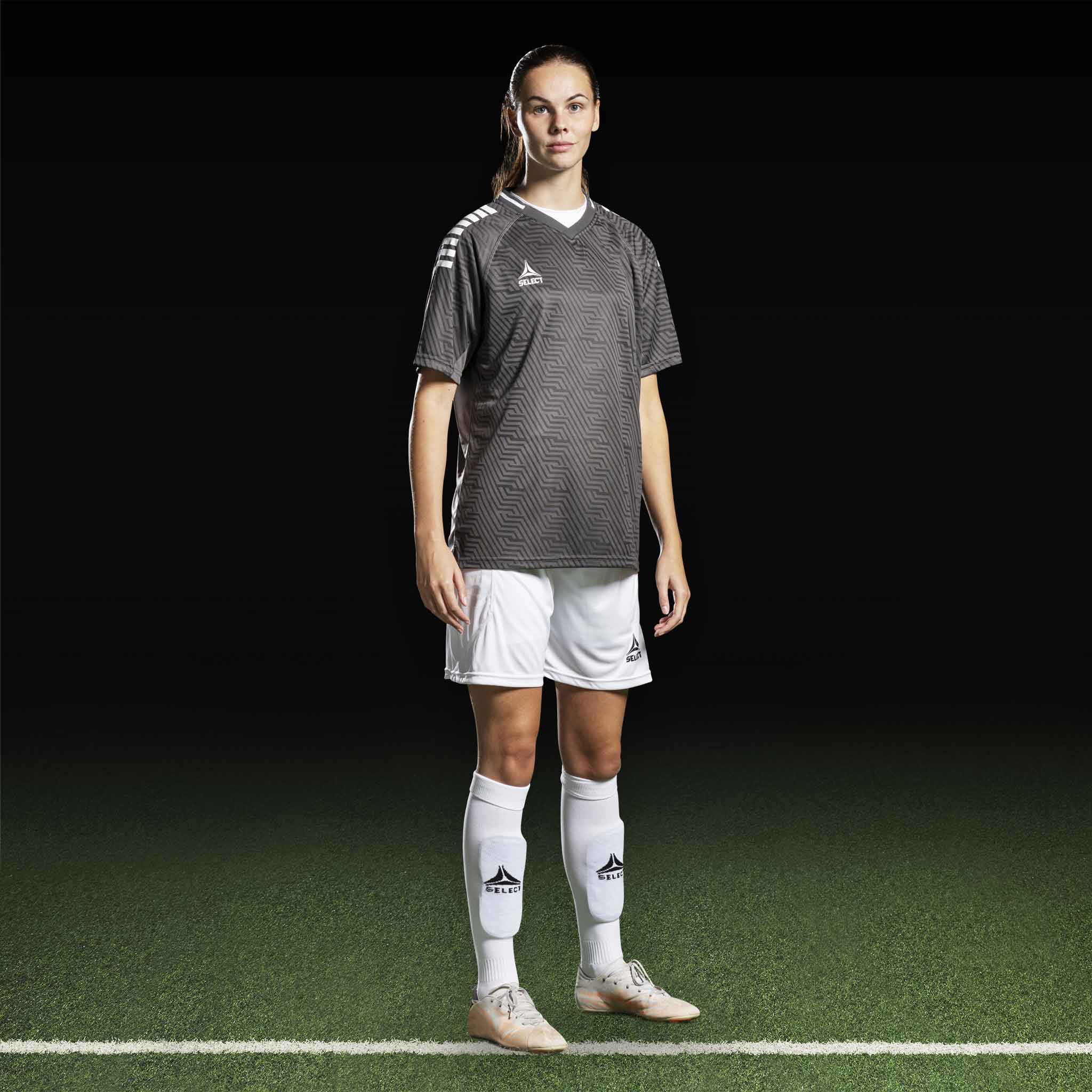 Monaco Kortærmet Spillertrøje #farve_ #farve_grey/white