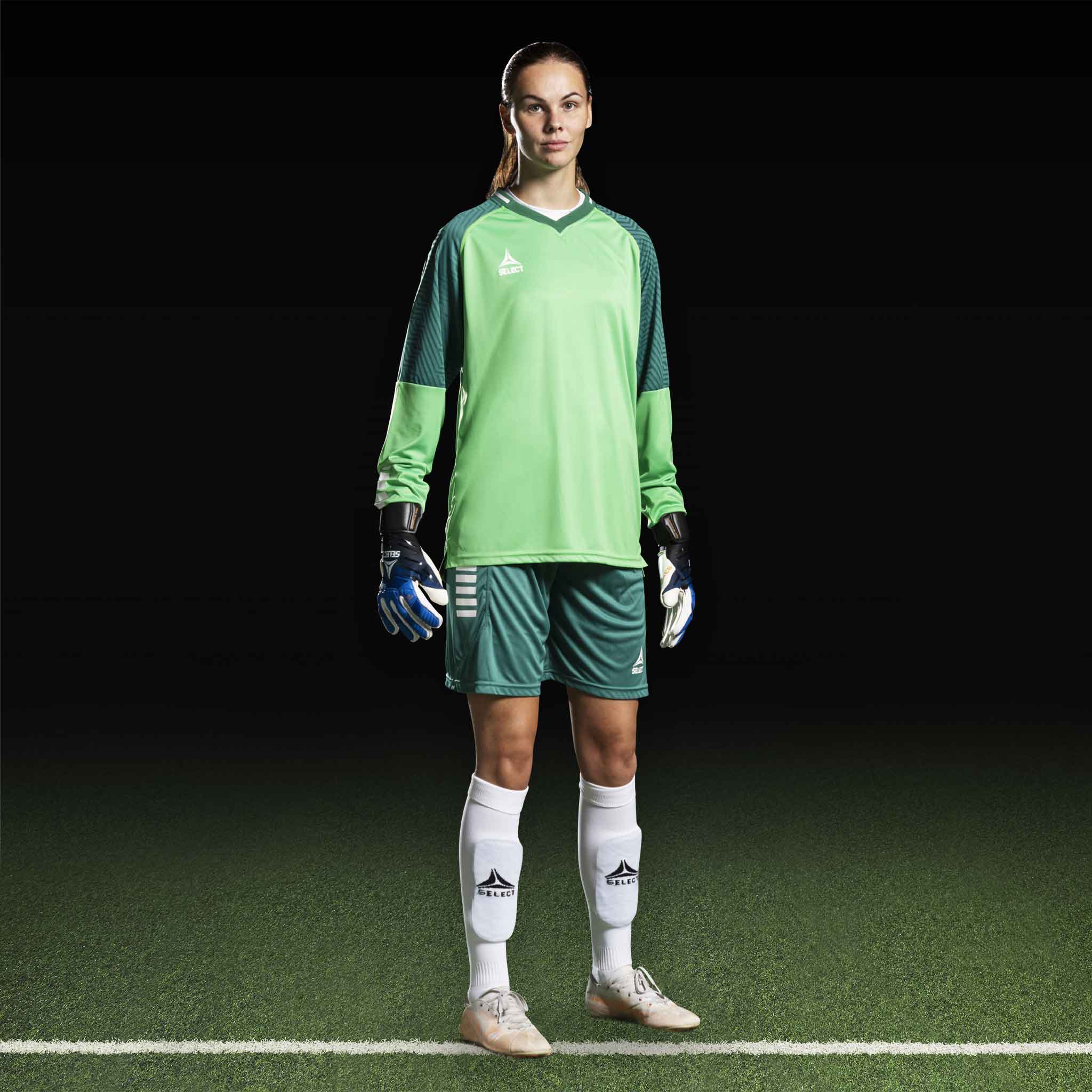 Monaco shorts #farve_ #farve_grøn/hvid