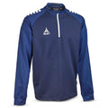 Spain Træningssweatshirt 1/2 lynlås - Børn #farve_marineblå/hvid
