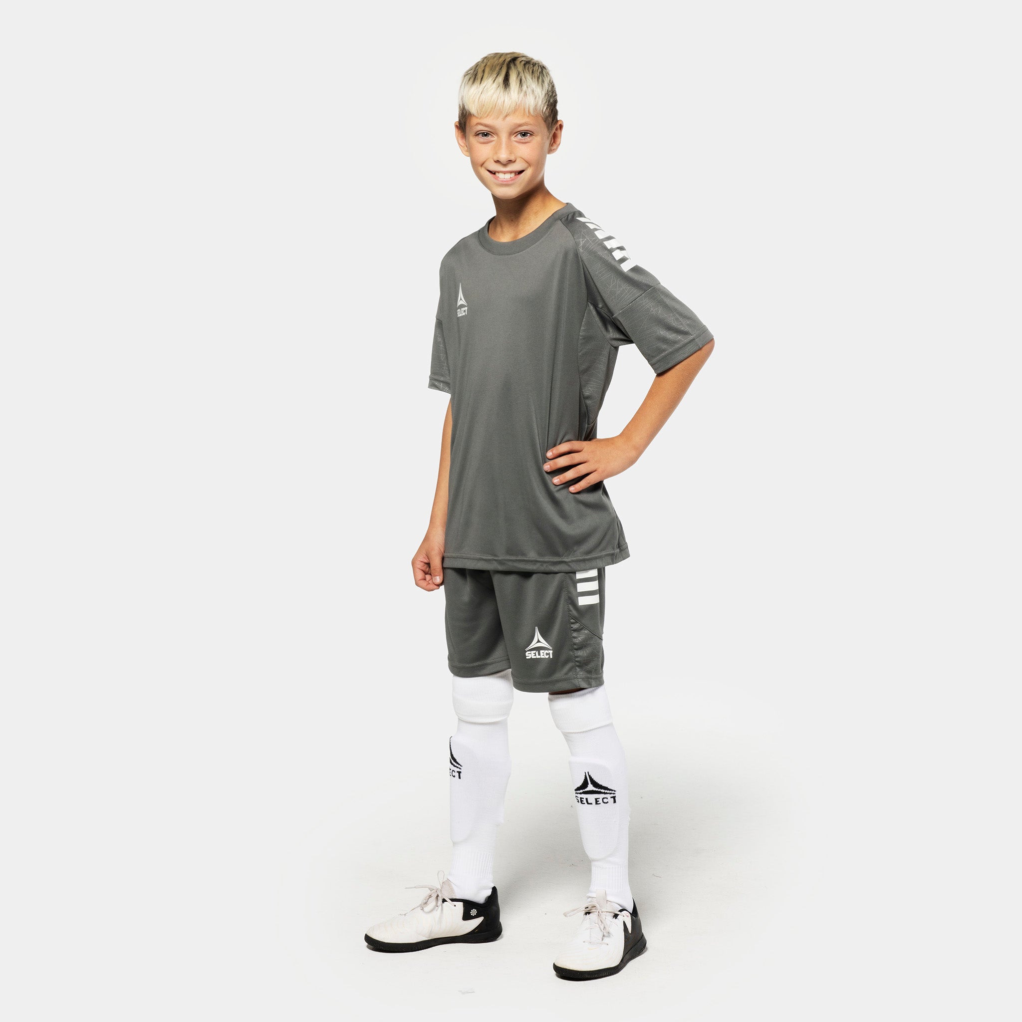 Spain Kortærmet spillertrøje - Børn #farve_ #farve_grey/white