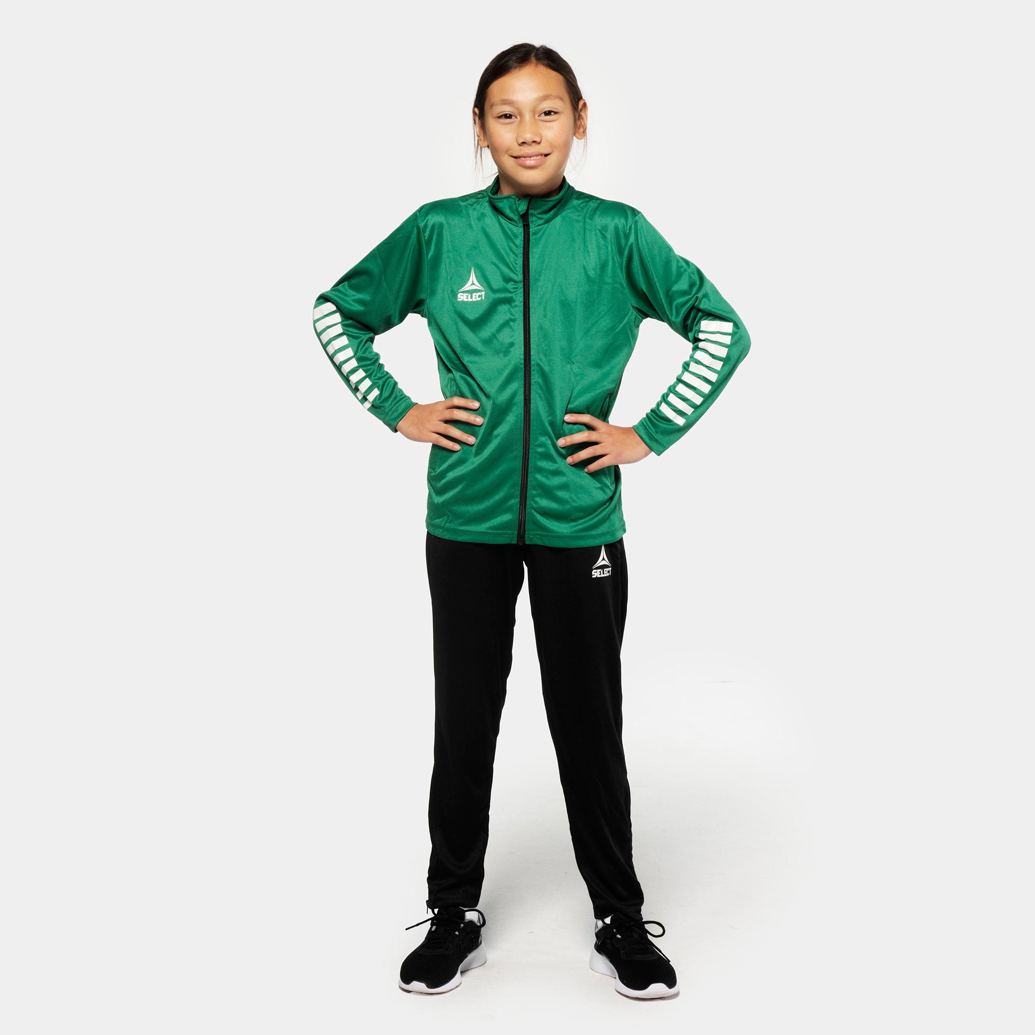 Pisa træningsbukser regular fit - Børn #farve_ #farve_grøn/hvid #farve_sort