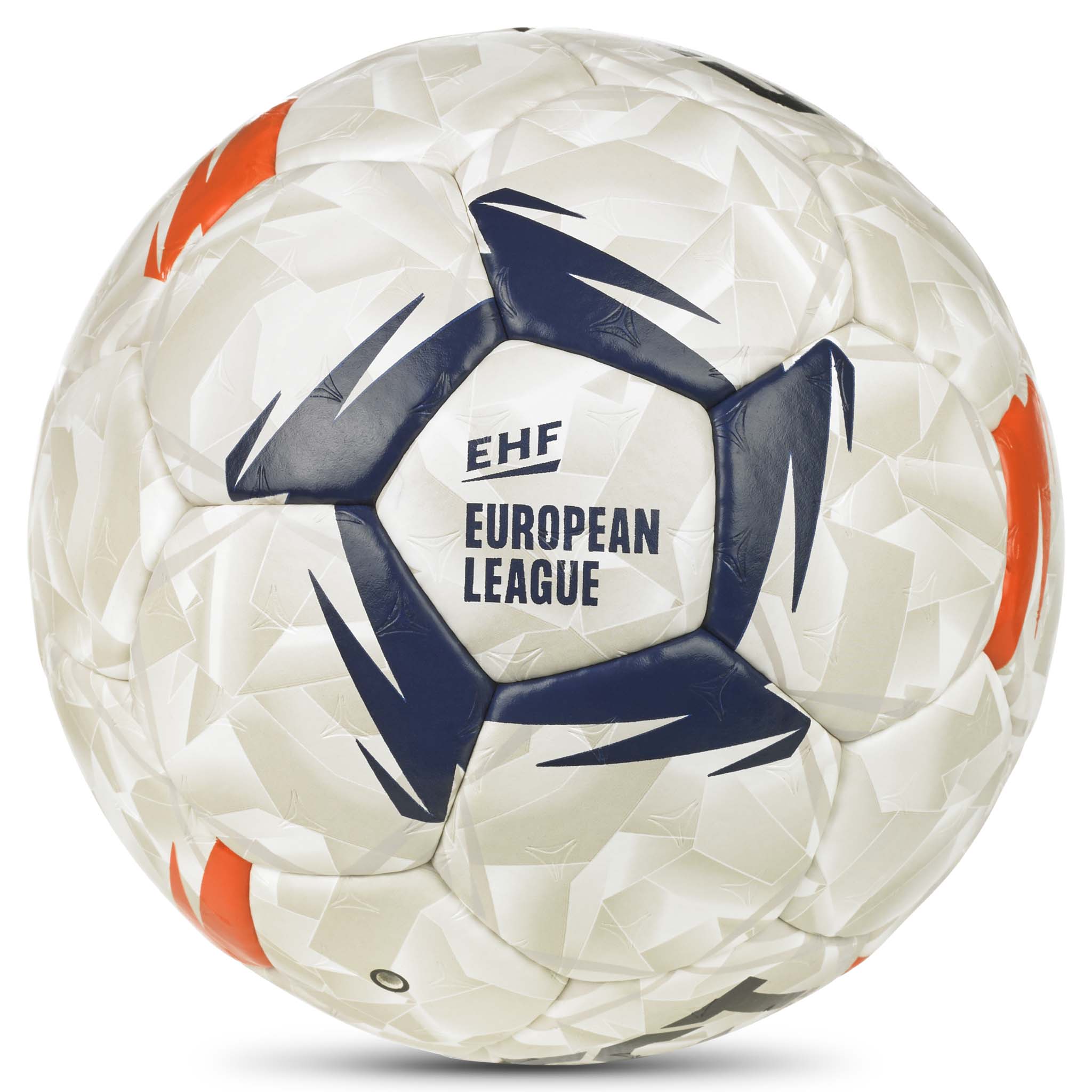 Forside af Ultimate EHF European League v26 håndbold i hvid med marineblå og orange detaljer