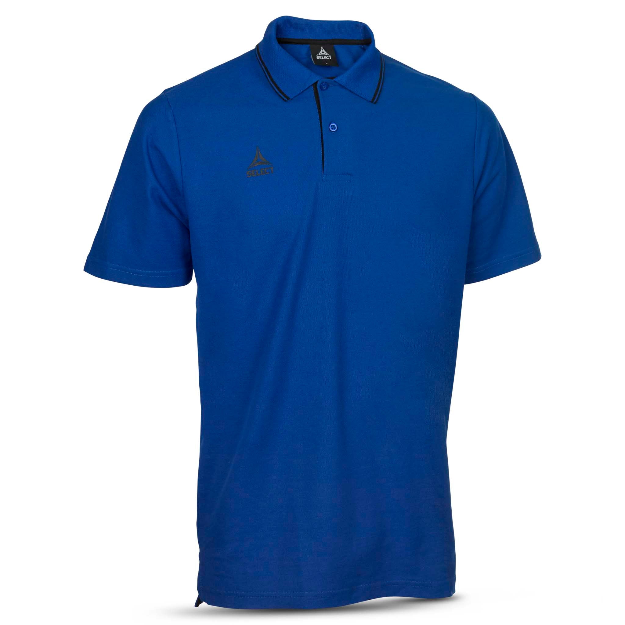 Oxford Polo T-shirt #farve_blå
