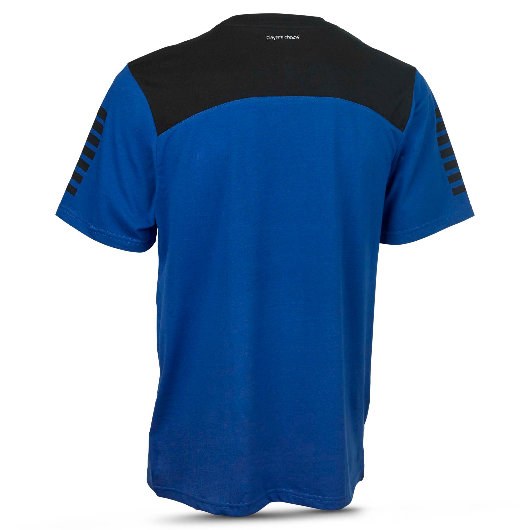 Oxford T-Shirt #farve_blå/sort #farve_blå/sort