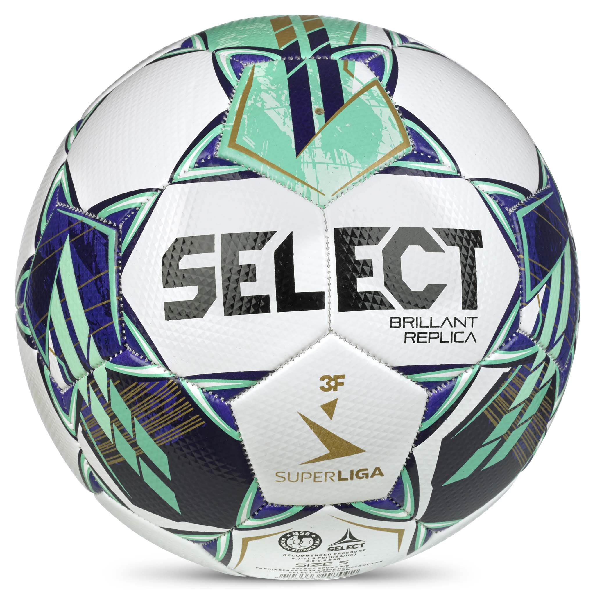 Fodbold - Brillant Replica 3F Superliga #farve_hvid/grøn